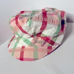 Rare Juicy Couture Y2k plaid newsboy chap